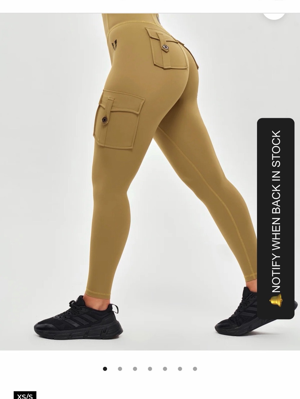 Firmabs High-Waist Cargo Leggings in Mustard - Women Pants & Jumpsuits